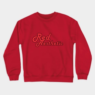 Red Aesthetic Crewneck Sweatshirt